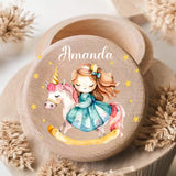 Personalised Wooden First Curl Keepsake Box thumbnail 1