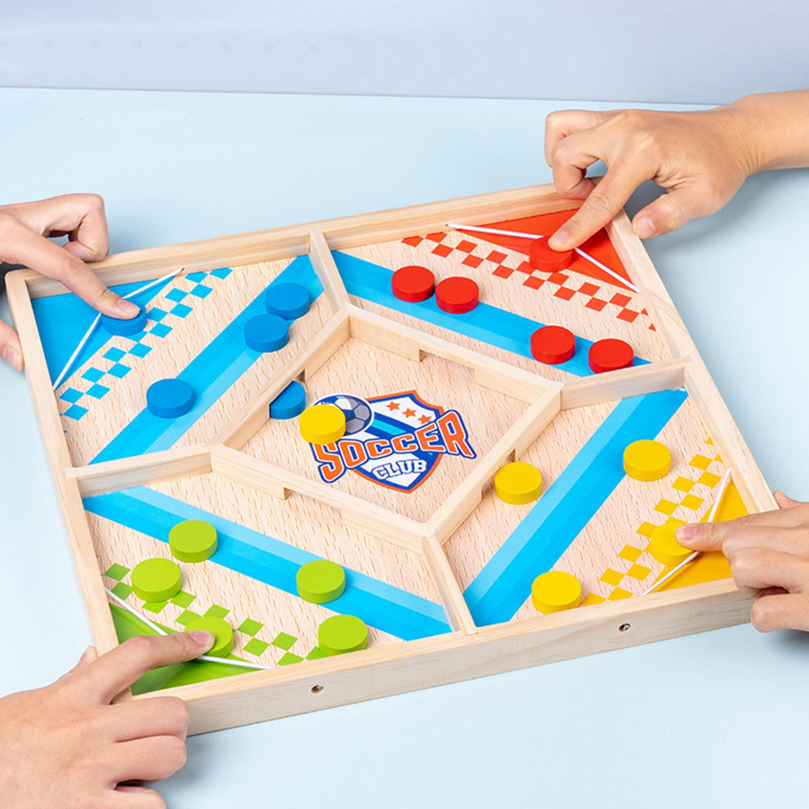 Wooden 2-in-1 board game set packaging