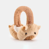 Kids Plush Capybara Earmuffs, Thick Velvet Winter Ear Warmers thumbnail 1