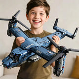 V-22 Osprey Tiltrotor Military Aircraft Building Block Set thumbnail 1