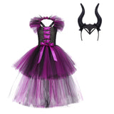 Dark Fairy Queen Costume - Girls Villain Tutu Dress thumbnail 2