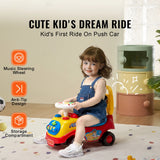 Kids Ride-On Push Car with Music Steering Wheel & Storage thumbnail 2