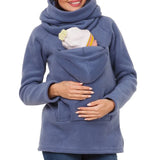 Kangaroo Pouch Premama Babywearing Fleece Coat thumbnail 1