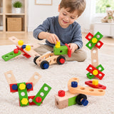 Wooden Carpenter Toolbox – Montessori Pretend Play Set miniature 3