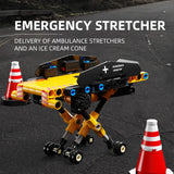 Off-Road Ambulance Building Block Truck – 3850pc DIY Vehicle Set thumbnail 5