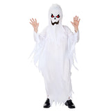 Kids White Ghost Costume with Scary Face thumbnail 1