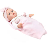 Soft Baby Doll with Dummy, Headband & Sleepsuit thumbnail 4