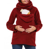 Kangaroo Pouch Premama Babywearing Fleece Coat thumbnail 2