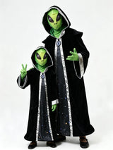Alien Cosplay Costume with Hooded Cape, Mask and Gloves thumbnail 3