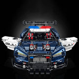 1:8 Police Supercar Building Block Set with RC & Lights - 3975 Pieces thumbnail 4