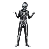 Kids Skeleton Grim Reaper Costume with Hood thumbnail 2