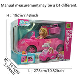 Mini Doll Convertible Car Playset with Figure thumbnail 3
