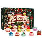 24-Day Christmas Advent Calendar with Squishy Surprise Toys miniatura 2