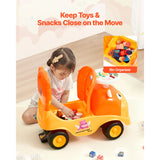 Kids Ride-On Push Car with Horn & Music, Cow Design thumbnail 6
