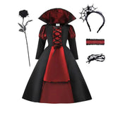 Girls Vampire Bride Halloween Costume Dress thumbnail 4
