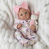 Realistic Reborn Baby Doll, 20 Inch – Open Blue Eyes thumbnail 2