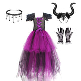 Dark Fairy Queen Costume - Girls Villain Tutu Dress thumbnail 5