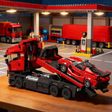 Heavy Transport Truck with Sports Car Building Block Set thumbnail 5