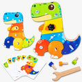 Dinosaur Screwdriver Board – Montessori Fine Motor Toy