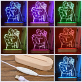 Personalized 3D Acrylic Photo Night Light - Custom Name & Date thumbnail 5