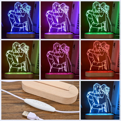 Personalized 3D Acrylic Photo Night Light