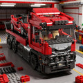 Heavy Transport Truck with Sports Car Building Block Set