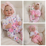 Realistic Reborn Baby Doll, 20 Inch – Open Blue Eyes thumbnail 3
