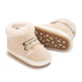 Baby High-Top Fleece Sneakers, Warm Winter Newborn Shoes thumbnail 2