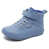 Kids Winter Barefoot High-Top Sneakers, Fleece-Lined Ankle Boots thumbnail 2