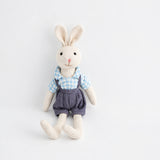 Soft Plush Bunny & Mouse Doll, Dressed Animal Toy for Kids thumbnail 1