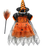 Girls Spider Witch Tutu Costume Set thumbnail 3