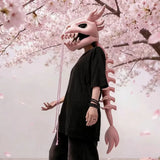 Dinosaur Skeleton Plush Full-Face Headpiece Costume with Tail thumbnail 2