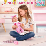 12-Inch Simulation Baby Doll – Soft, Cute Outfit, Collectible Gift thumbnail 2