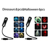 USB Starry Night Projector Light with Themed Discs thumbnail 4