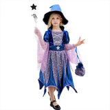 Girls Starry Witch Halloween Costume Dress thumbnail 6
