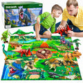 Dinosaur Jungle Playset with Play Mat & Figures