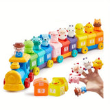Farm Animal Train Sorting & Counting Montessori Toy miniatura 2