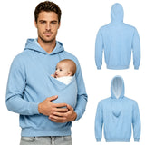 Men's Kangaroo Pocket Baby Carrier Hoodie thumbnail 2