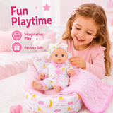 12 Inch Baby Doll Playset with Fold-Out Bed & Accessories thumbnail 3