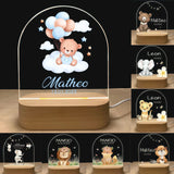 Personalized 3D Acrylic Photo Night Light - Custom Name & Date thumbnail 1