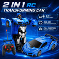 2-in-1 RC Transforming Car & Robot, One-Touch Morphing