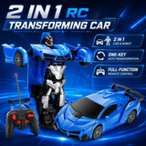2-in-1 RC Transforming Car & Robot, One-Touch Morphing thumbnail 1