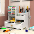 Space-Saving Pen Holder Storage Box – Multi-Compartment Organiser