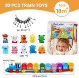 Montessori Farm Learning Train Toy thumbnail 3