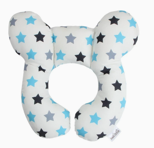 Baby pillow blue stars design