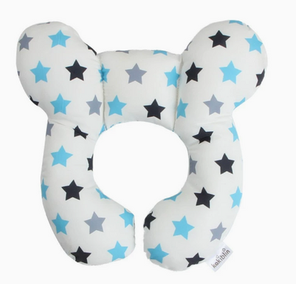 Baby pillow blue stars design