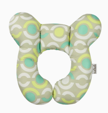 Baby pillow green white design