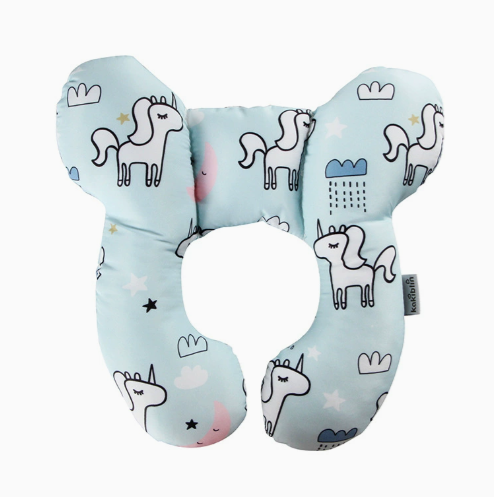 Baby pillow white horse design
