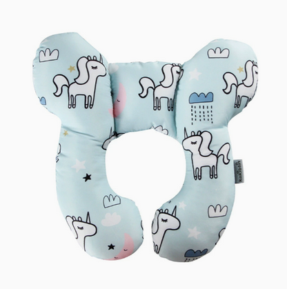 Baby pillow white horse design