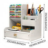 Space-Saving Pen Holder Storage Box – Multi-Compartment Organiser thumbnail 4